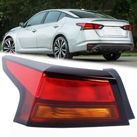 KAMDKI LH Halogen Type Outer Tail Light Fit for 2019 2020 2021 2022 Nissan Altima Rear Lamp Assembly Brake Lamp Left Driver Side With Bulbs NI2804118