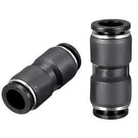 TOP-VIGOR 10 mm Push-to-Connect-Armaturen, Schnellverbindungs-Luftarmaturen, Verbund-Wasserleitungsverbinder, leichte, gerade pneumatische Rohrverschraubungen, 10 Stück