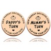 New Parents Decision Coin,Gifts for Mum Dad,Newborn Baby Gifts,New Mum