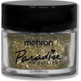 Mehron Makeup Paradise AQ Glitter Face and Body Paint.25 oz (GOLD)