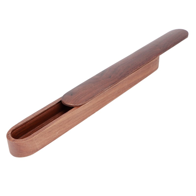 Portable Travel Reusable Wooden Chopsticks Box Spoon Storage Case Container