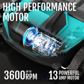 2-in-1 Scarifier and Dethatcher – Deep Soil Revitalization with High-Torque Motor, Adjustable Depth Control, Dual Safety Switch & Removable 10.5-Gallon Thatch Bag