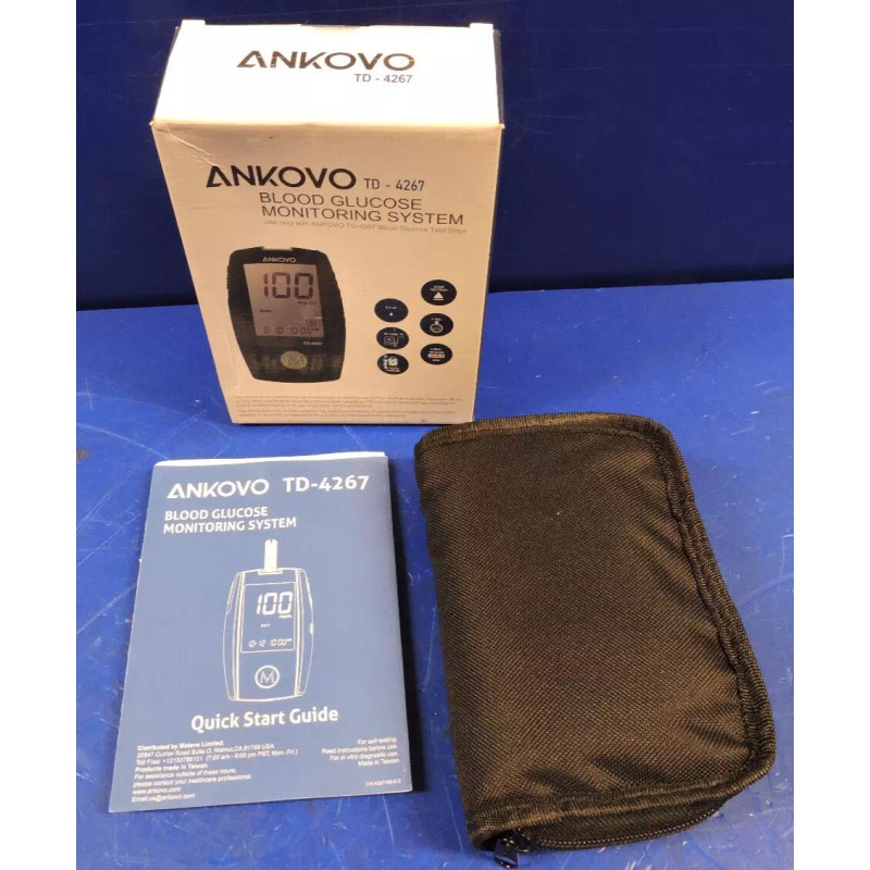 Ankovo NEW Ankovo TD-4267 Blood Glucose Monitor Kit / 100