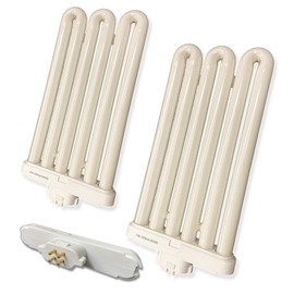 65Watt FML65/6500K Daylight Triple Tube Fluorescent Light Bulb, 4-Pin GX10Q-8 Base, Replacement Lamp for Feit BPFML65/65, 9.5'' MOL