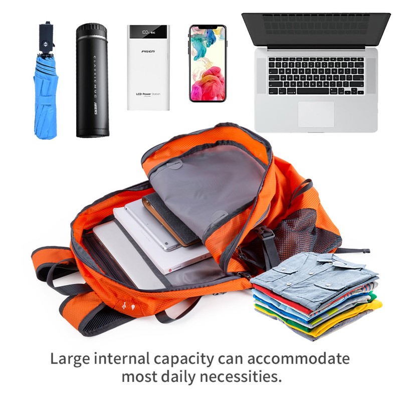 Sharkborough NODLAND Outdoor Backpack Folding Backpack Sports 40L Orange