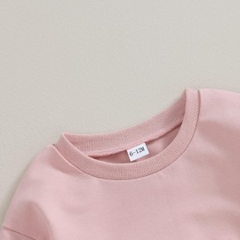 Baby Girl First Birthday Outfit Clothes Little Miss Onederful Long Sleeve Romper Bodysuit Sweatshirt (Pink, 6-12 Months)