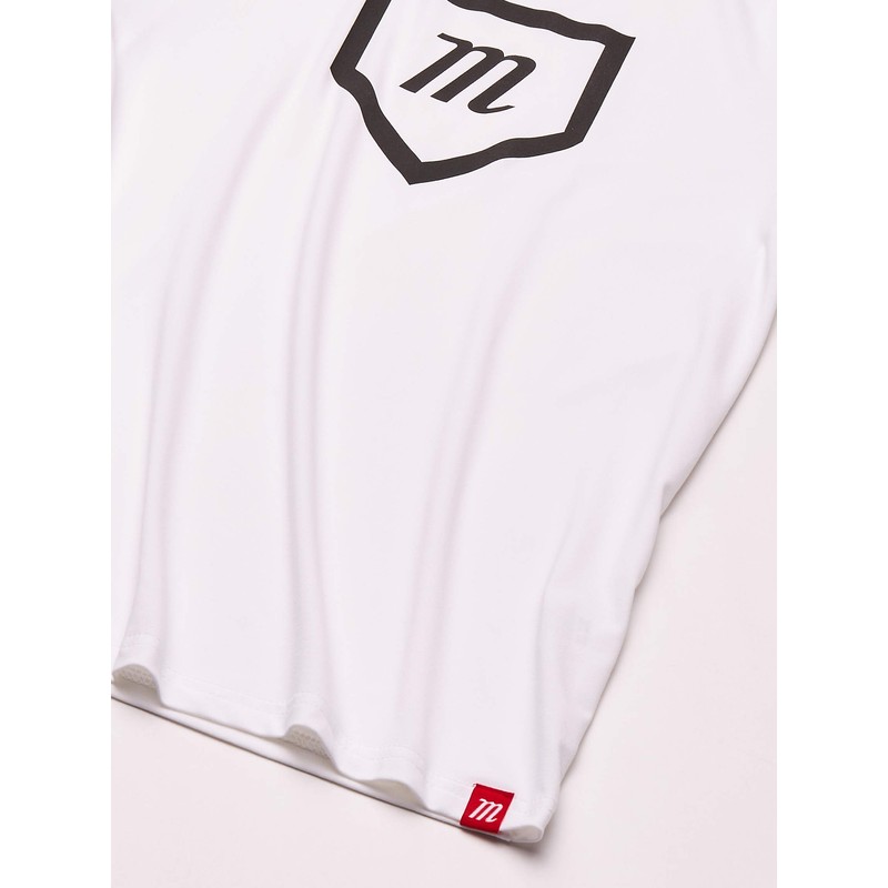 Marucci MATPFMHO-W-YXL Camiseta de Rendimiento para Jóvenes, Blanco, Extra Grande