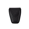 Bianchi 190-48HS: Handcuff Pouch Top Flap, STX Basket Weave, Black