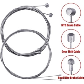 Bicycle Brake Cable Set, 1 Set Bicycle Brake Cable, Universal Bicycle Inner Brake Lever Housing Kit, Bicycle Brake Cable Replacement for Mountain and Road Bike