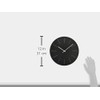 Lemnos Wall Clock Divide Analog Black divide NL17-01 BK Lemnos