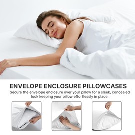 100% Cotton Pillow Cases Queen Size - Extra Soft 400 Thread Count Cotton - Pillowcases Set of 2 - Cooling, Breathable & Cozy - Luxury Hotel Quality Pillow Covers - Standard Light Grey 2 Pack
