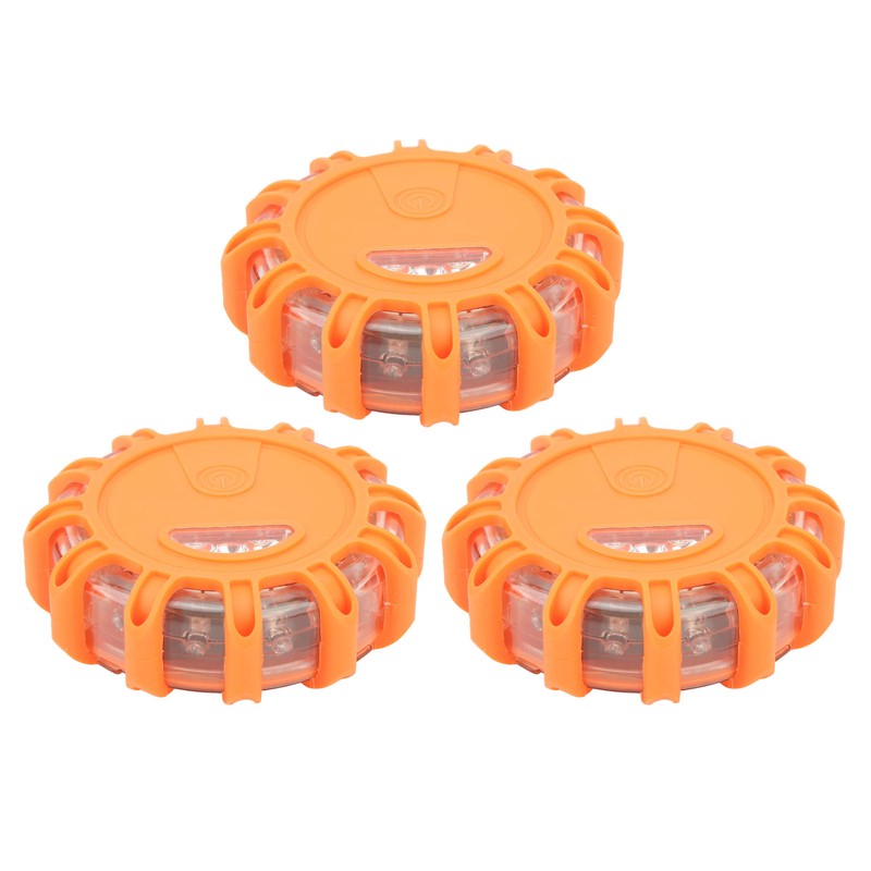 3pcs LED Road Flares Light 9 Modes Waterproof Shock Resistant