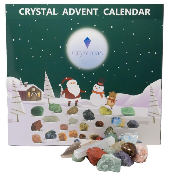 Crystal Advent Calendar 2024-25 days Crystal calendar - Crystals Advent