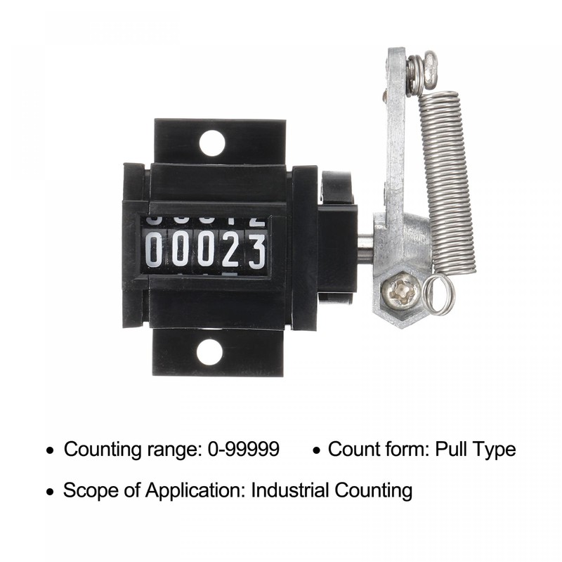 uxcell Manual Tally Counter with Spring, 5 Digits Tally Counter