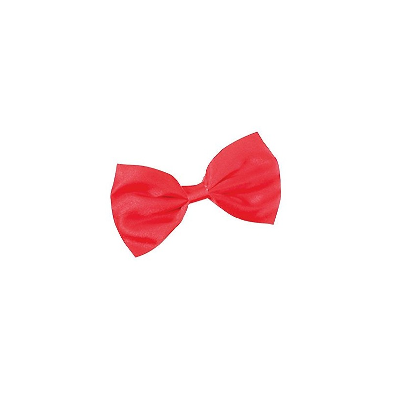 Red Dickie Bow Tie Fancy Dress Party Accessories Shiny Satin
