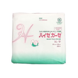小津産業 ハイゼガーゼ N-平 25cm×25cm 200枚入 5個セット コットン生まれのリントフリー不織布 旭化成せんいのベンリーゼ使用 (5)