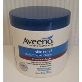 Aveeno Skin Relief Moisture Repair Cream Intense Moisture Fragance Free 11oz New