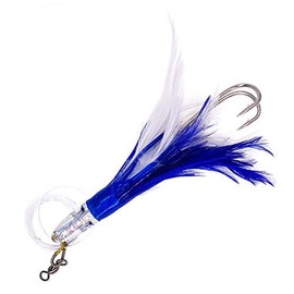 Sanhu Tuna Feathers Rigged – 6" - 6 Pcs - Blue/White