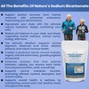 Nature’s Sodium Bicarbonate Organic Use Aluminum Free Baking Soda. No
