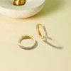 Zolkamery Hoop Earrings 925 Silver, Women's Hoop Earrings with 5A