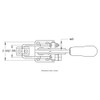 DE-STA-CO 331 Pull Action Latch Clamp with Latch Plate and
