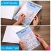 PATIKIL L Type Folders 12 Pack 8.9 x 6.3 inches
