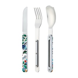 Akinod Magnetic Cutlery 12:34 Cat - Fork + Knife + Spoon - Stainless Steel - Magnetic Connection - Compact, Durable & Elegant for Travel