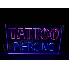 JYSW Bar Neon Light Sign Tattoo Piercing Text Art Lamp Neon Like Led Signs For Wall Decor