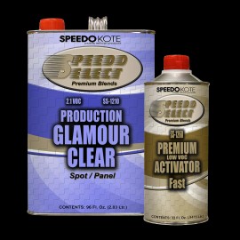 Speedokote Production Glamour Clear Coat , 2.1 voc Gallon Kit w/Fast Act., SS-1210/1260