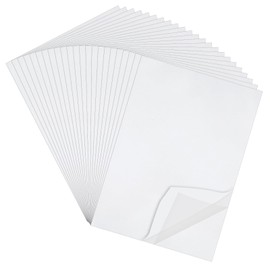 40 Sheets A4 Size Clear Double Sided Adhesive Tape Sheets, Wide Large Double Sided Strong Sticky Tape for DIY Art, Craft, Home Decorative