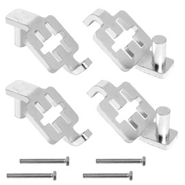 T-Post Gate Hinge Pins,Heavy Duty Gate Hanger on Metal T Post 5/8" or 3/4" Hinge Eyes,Adjustable for Chain Link Fence Gate,Farm,Garden & Backyard (Straight)