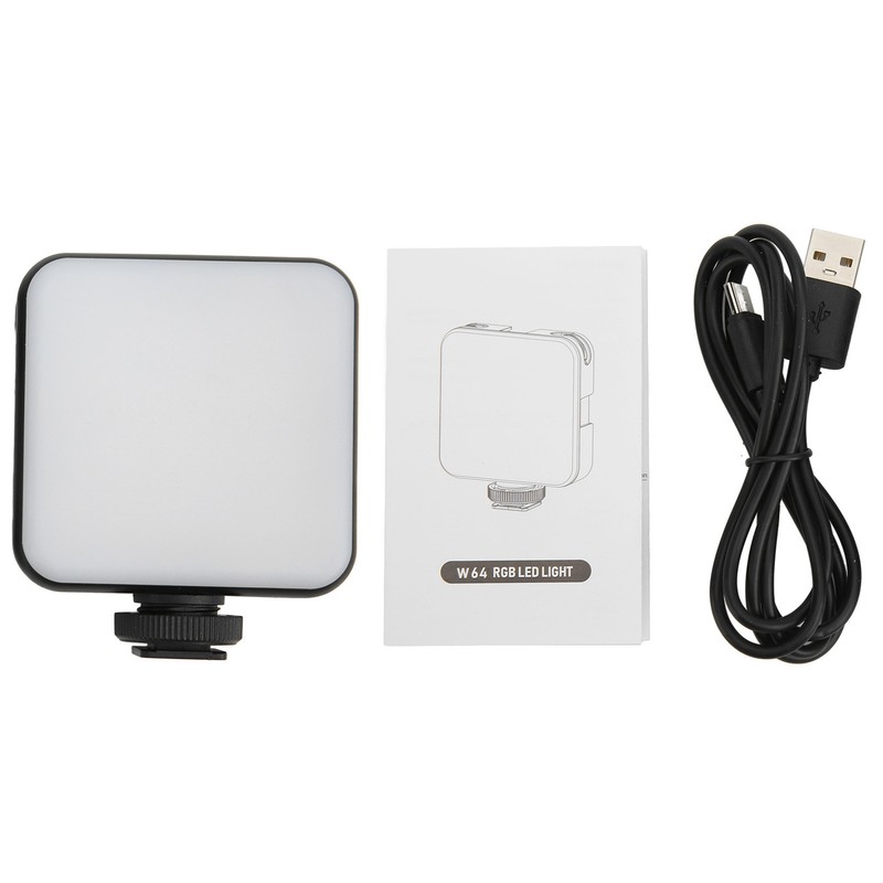 W64 RGB LED Fill Light Multiple Light Effects Modes Pocket