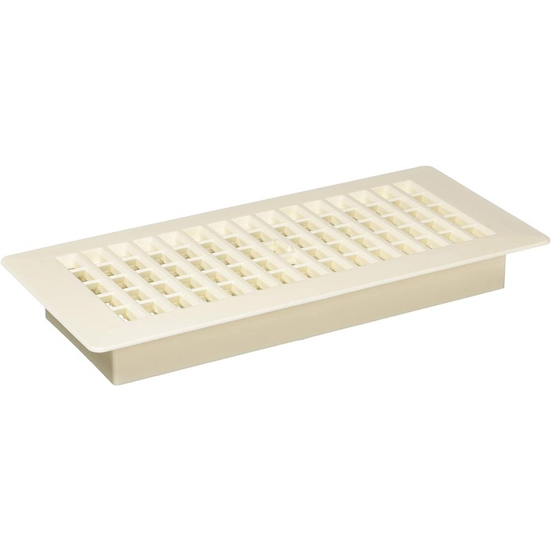 Decor Grates PL410-AL 4-Inch by 10-Inch Plastic Floor Register, Almond