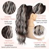 Claw Wavy Ponytail Extension 18 Inch for Women Curly Pony
