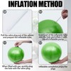 Small Exercise Ball Anti-Burst Non-Slip Stability 9 Inch with Inflatable