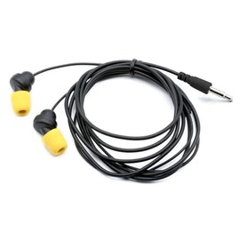 Rugged Radios Sportsman Foam Mono Ear Buds for Race Receiver Racing Radios Electronics Communications with 3.5mm Male Ear Bud Jack