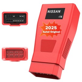 Autel Original OBD2 Female to 14pin Convert Adapter, OBD1 to OBD II Connector for Nissan, Work with Autel Scanner MK808S, MX808S, MK808BT PRO, MK900BT, MK900, MP900BT, Elite II PRO, MSUltra, Ultra S2