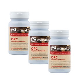 manako OPC Vegetarian Capsules, 3 x 110 Pieces, 20.9 g (3 x 110 Capsules / 1,194.57 € / kg)