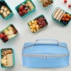 PATIKIL 12.2"x9.6"x2.8" Insulated Lunch Bag, Waterproof Lunch Box with Handle