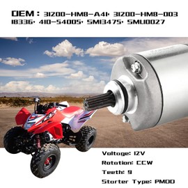 KARSEE New Starter Motor Replacement for Honda FourTrax 300 TRX300 TRX300FW Big Red 250 31200-HA0-773 31200-HC4-033 31200-HC4-023 18337 410-54001