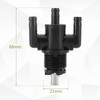 KIPA 3-Way Gas Fuel shut-off Petcock Valve Switch 7052154 for