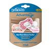 Dr. Brown's Advantage One-Piece Silicone Baby Pacifier, Fully Symmetrical Soother,