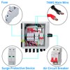 PowGrow PV Combiner Box, 4 String Metal Solar Combiner Box