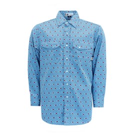 VATRENUS FR Shirts for Men Print Plaid 6.5oz Flame Resistant 100% Cotton Men's Pre-Washed Fire Retardant Work Shirt