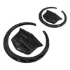 Unbranded 2PCS Black Front Grille Rear Trunk Lid Badge Emblem