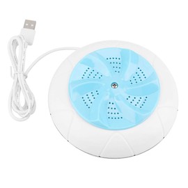Mini Portable Washing Machine - Ultrasound Turbo Washer for Travel Laundry and Household Cleaning (Blue)