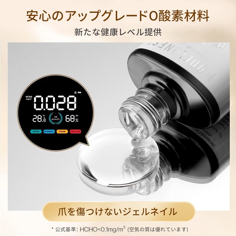 Modelones Gel Nail Topcoat Kit, Base coat & Topcoat Set,