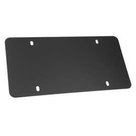LFPartS Stainless Steel Backing Reinforce Plate for License Plate, Black (Pack of 1)