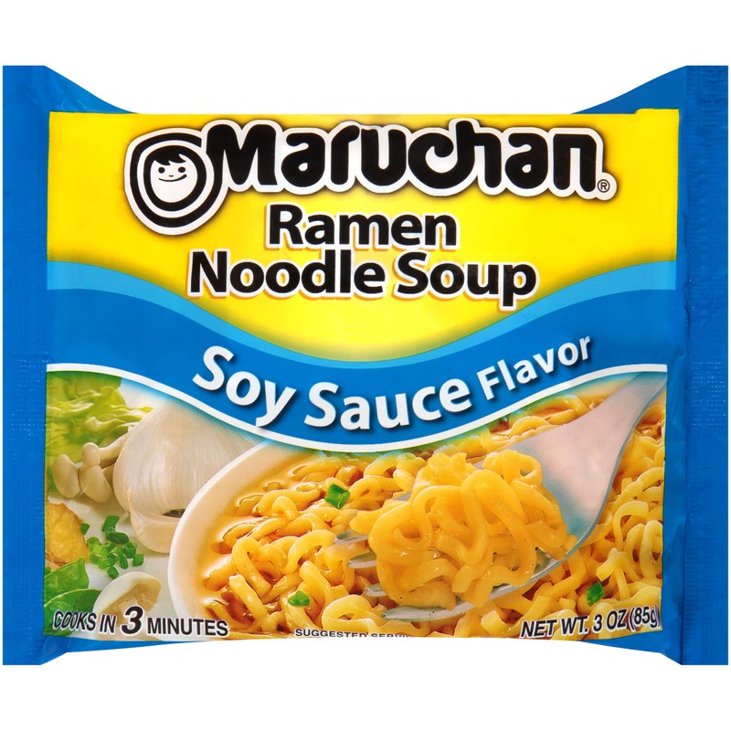 Maruchan Ramen Soy Sauce, Instant Ramen Noodles, Ready to Eat