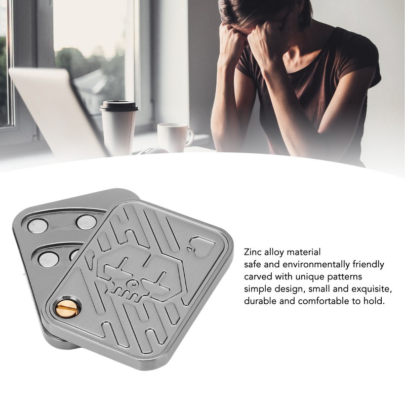 Magnetic Fingertip Push Slider Zinc Alloy EDC Stress Relief Push